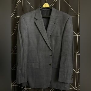 Chaps est 1978 Houndstooth 100% Wool Suit Jacket 46R